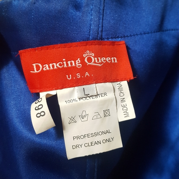 Blue prom / pageant dress - Picture 4 of 4